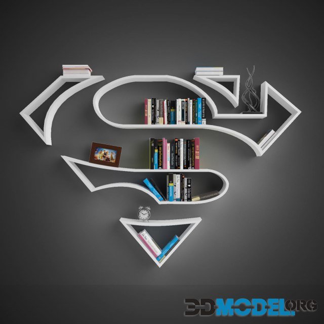 CGtrader – Superman shelves – Printable