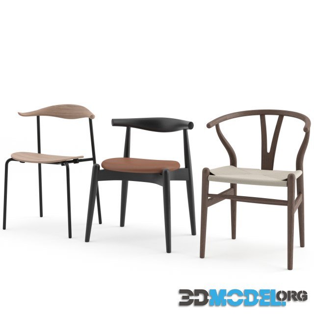 Chairs Collection by Carl Hansen (6 chairs)