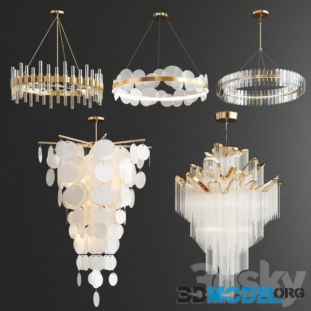 Chandelier collection by Terzani, Arteriors, Holloways of Ludlow, Williams Sonoma