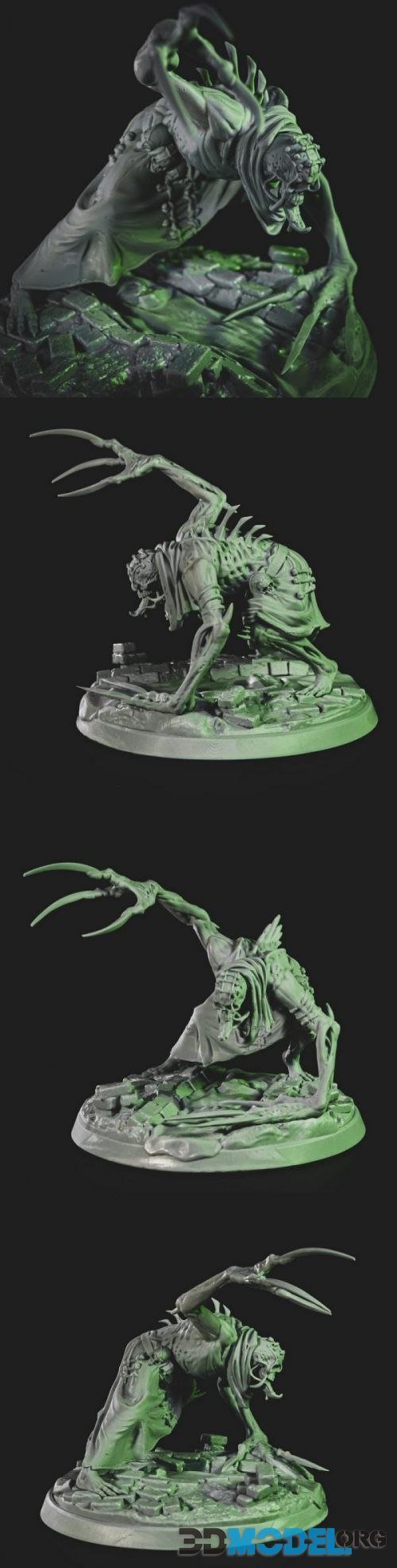 Clawed Zombie – Statue