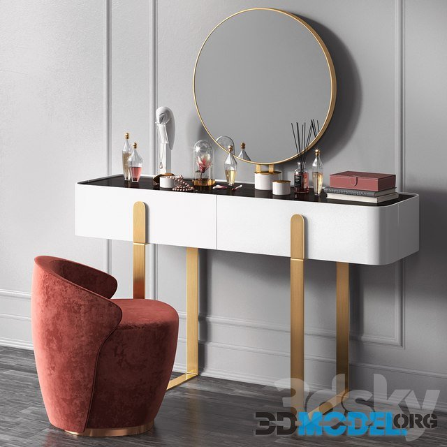 Dressing Table EDEN and chair Vortex S by Capital Collections