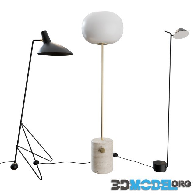 Floor Lamps Set 02 by MENU and & TRADITION