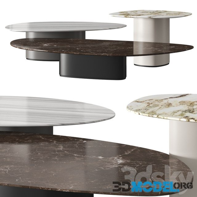 Coffee Tables Galet by Giorgetti