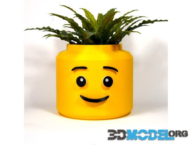 Lego Head Planter – Printable