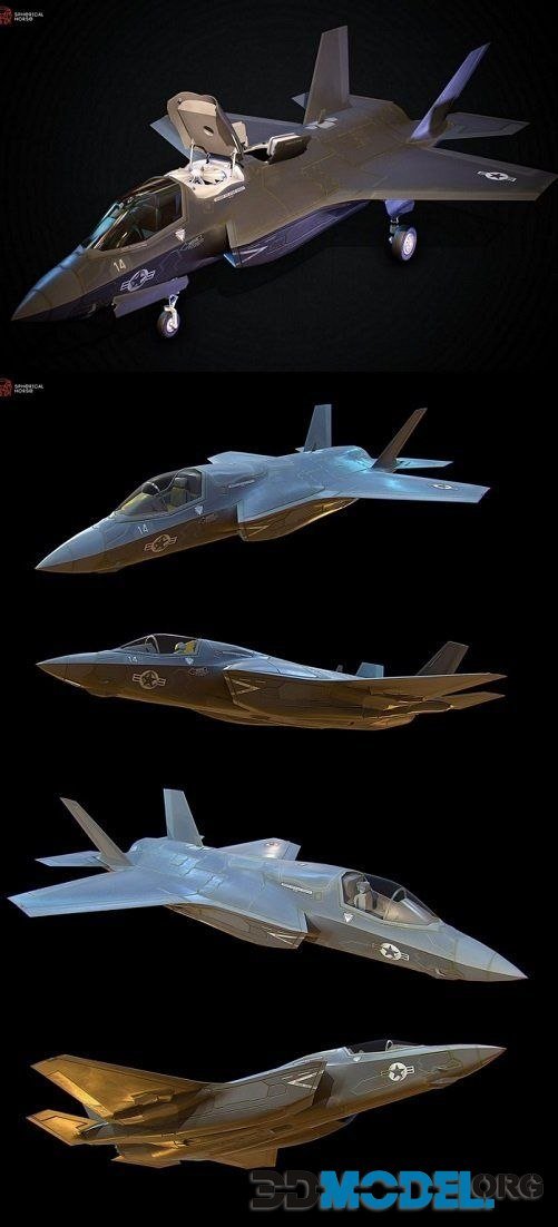 Lockheed Martin F-35 Low Poly