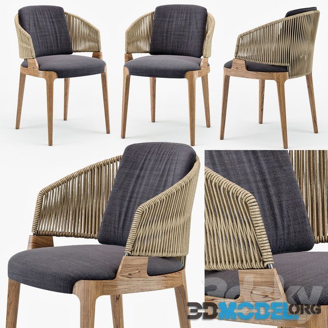 Velis Hand Weaved Armchair by Potocco
