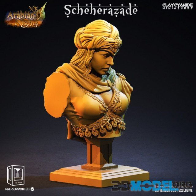 Scheherazade Bust – Printable