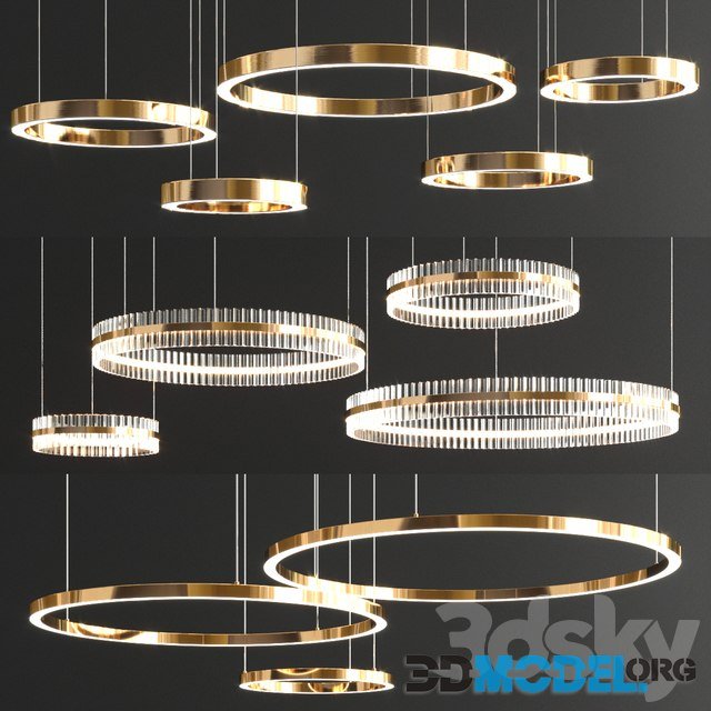3 Type of Trend Ring Collection chandeliers