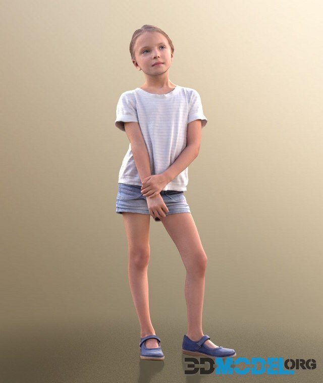 Little Girl Lilly 3D scan