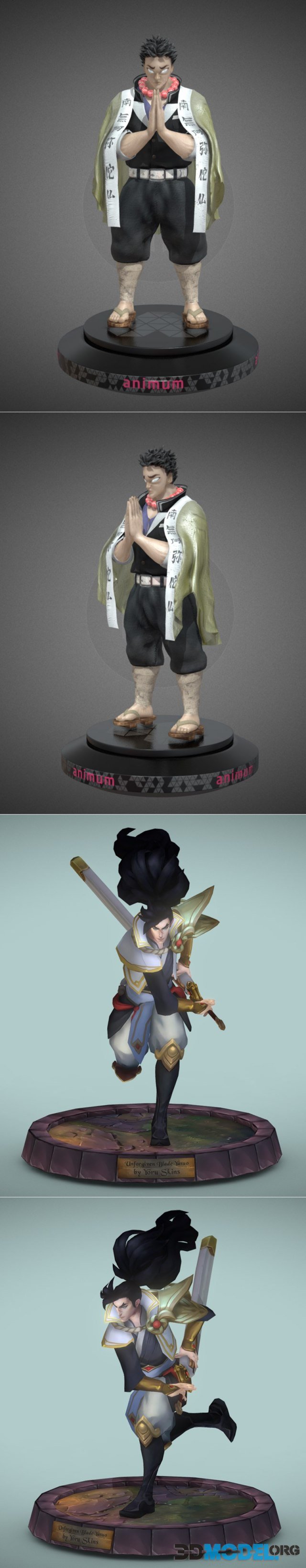 Videogame Character Proyect for Animum and Unforgiven Blade Yasuo – Printable