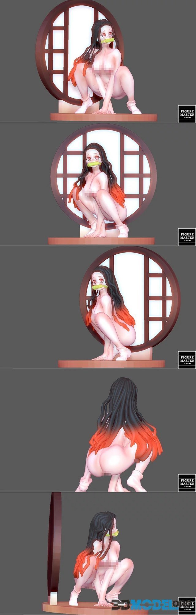 Nezuko Sit Naked Nude Hentai Demon Slayer Kimetsu Sexy Girl Anime – Printable