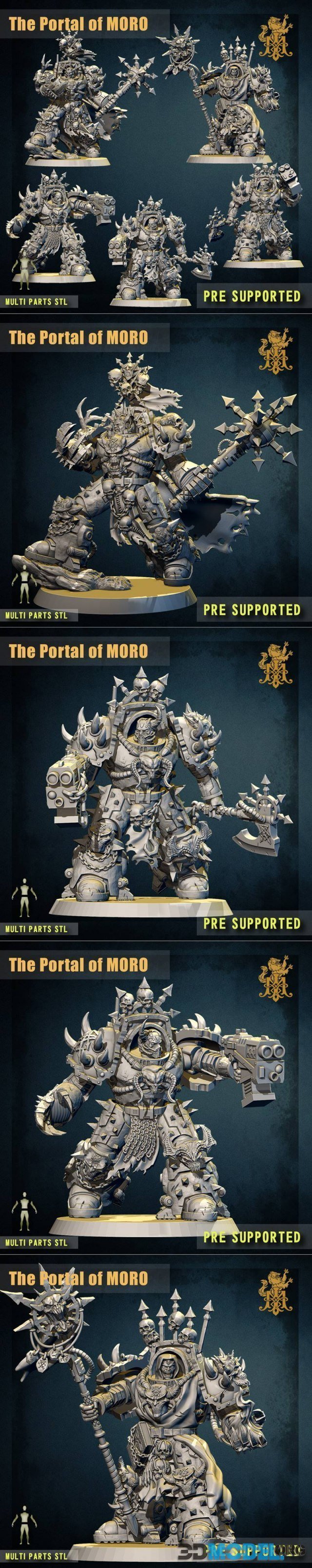 Chaos Space Marines - Portal of Moro - Chaos Lord – Printable