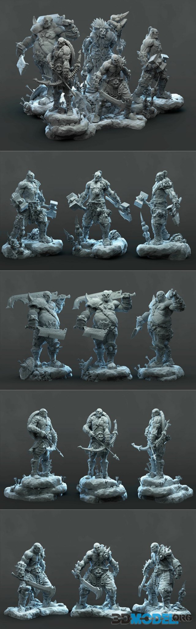 3D Model Orc Horde Printable 3d-model-orc-horde-printable