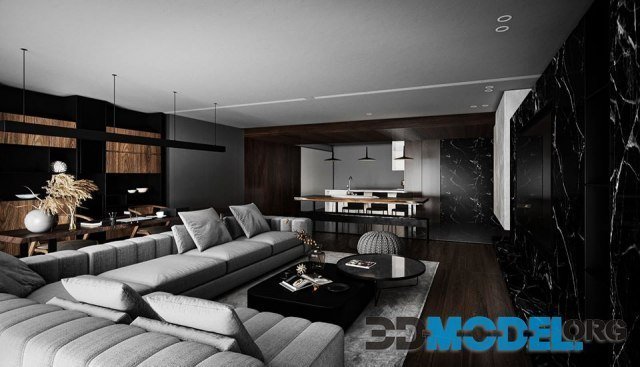 3D Interior Apartment 123 Scene By Den Nguyen