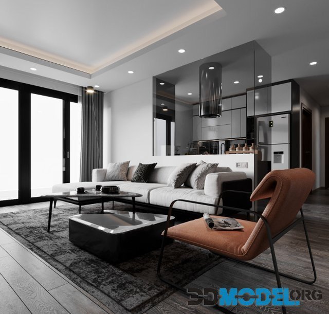 3D Interior Apartment 140 Scene By Nguyen Duc Thuan