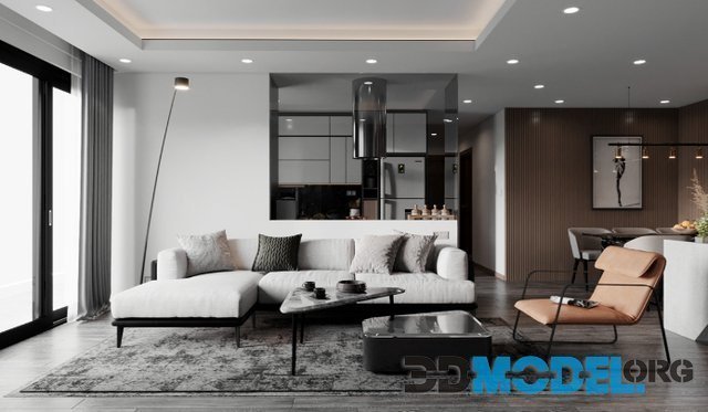 3D Model – 3D Interior Apartment 140 Scene By Nguyen Duc Thuan