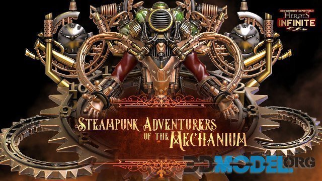 Heroes Infinite – Steampunk Adventurers of the Mechanium June 2022 (Printable)