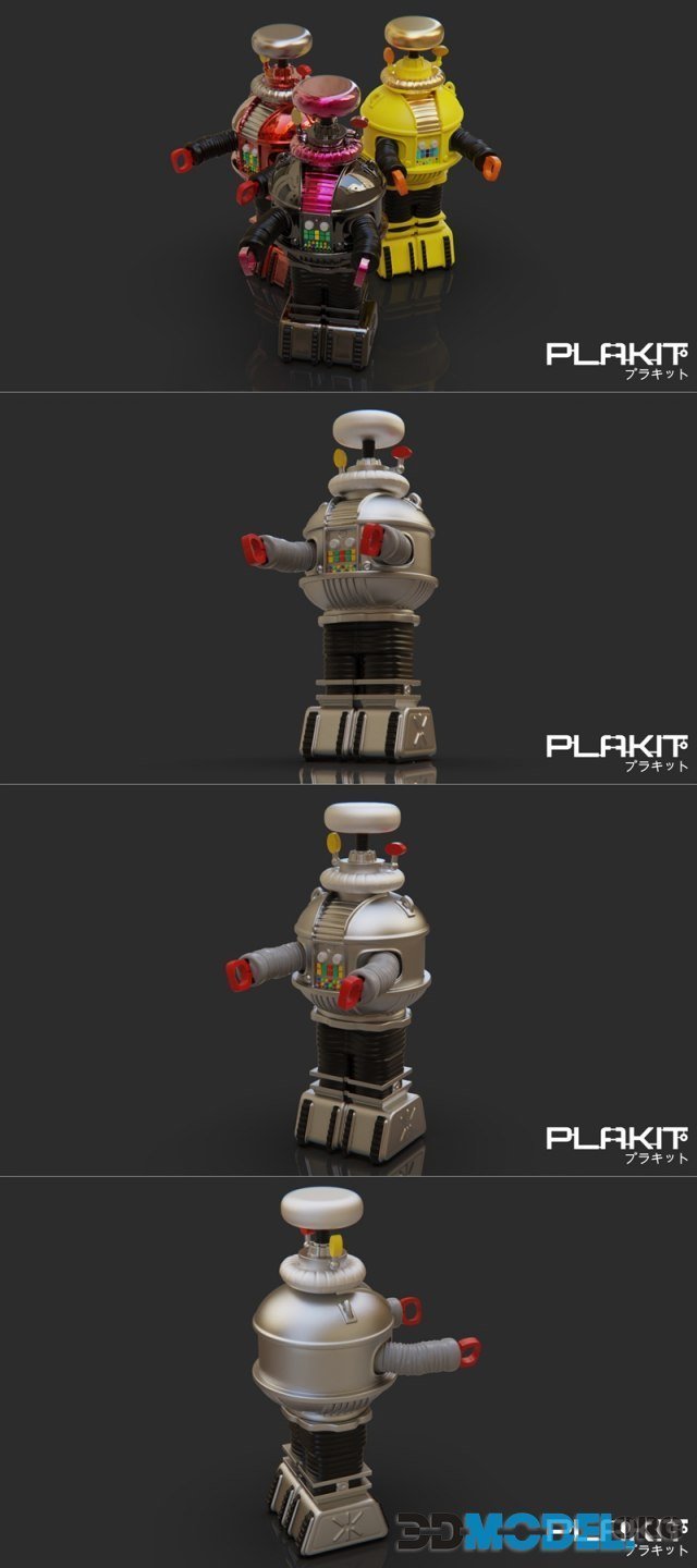 PlaKit - LostIn Space Robot B-9 – Printable