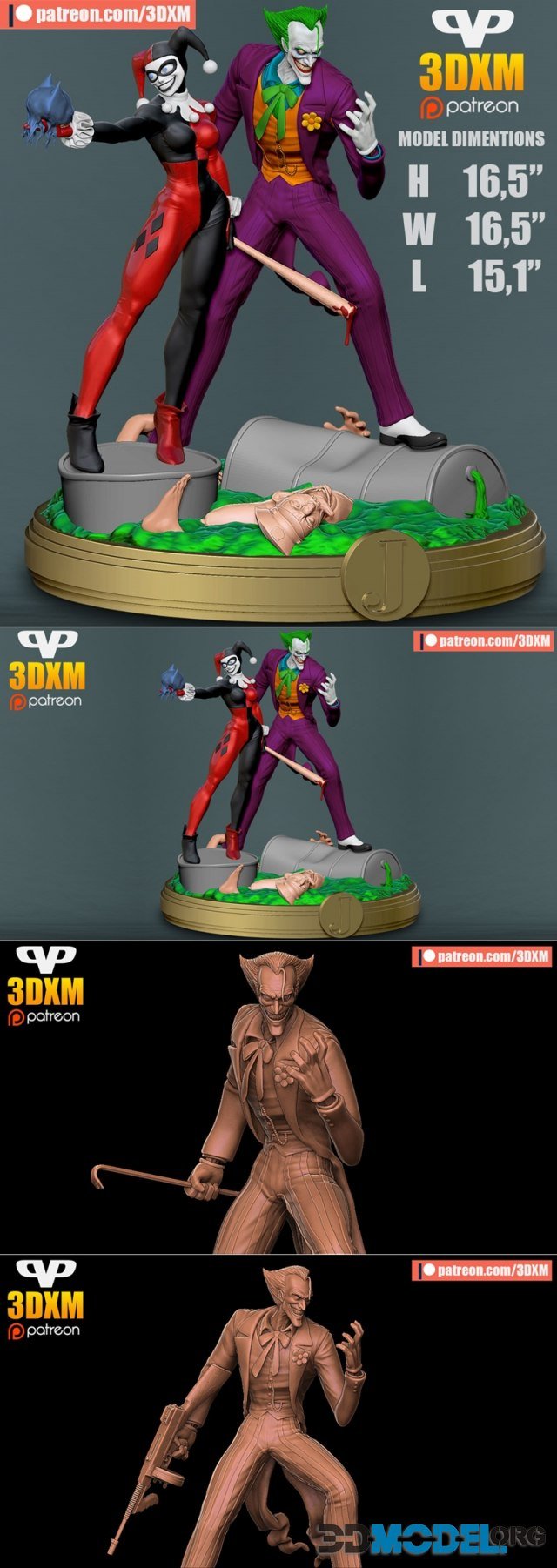 3DXM - Harley and Joker 02 – Printable