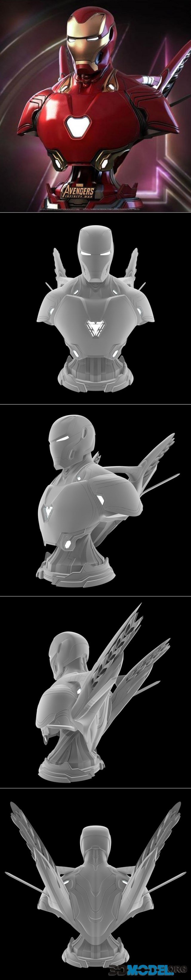 Iron Man MK 50 Bust – Printable