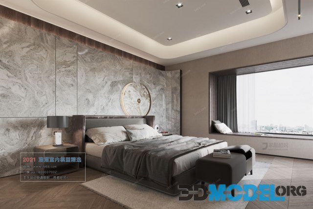 Bedroom Interior A012 Modern style Corona
