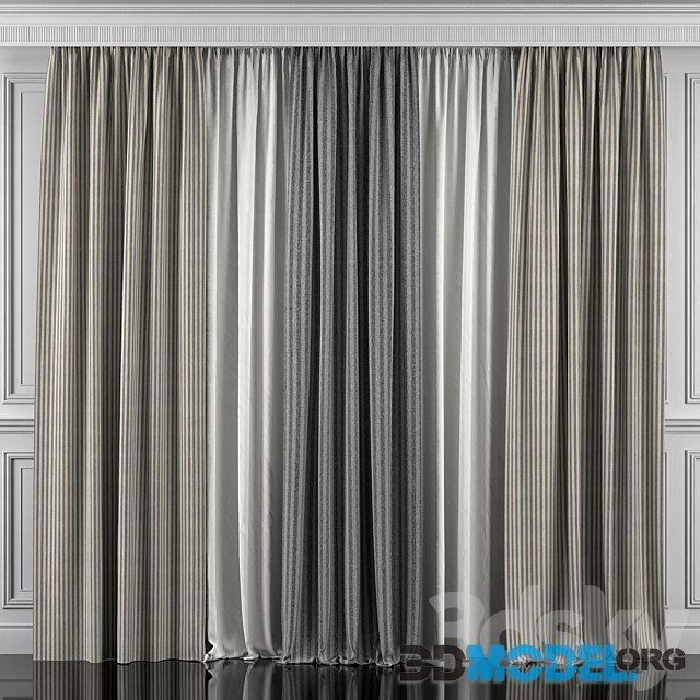 Curtains 344 with classic cornice