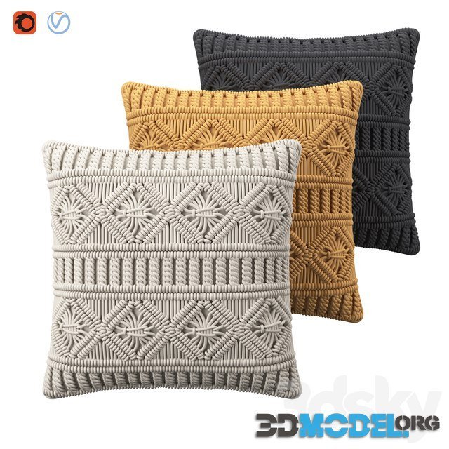 Knit cushion (3 colours)