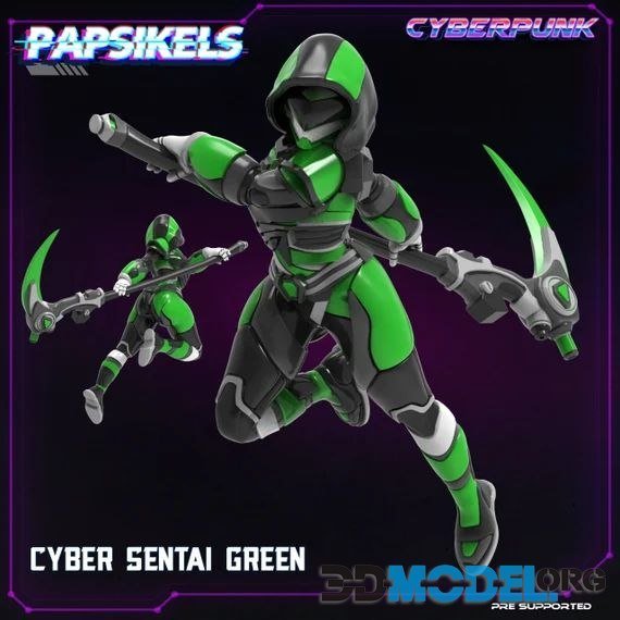 Cyber Sentai Green – Sculpture