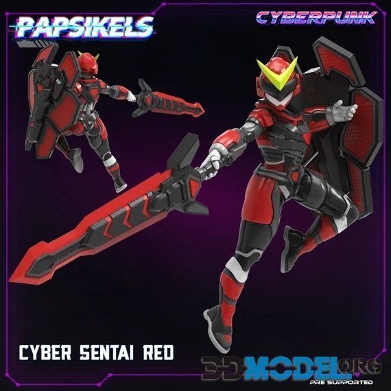 Cyber Sentai Red – Printable