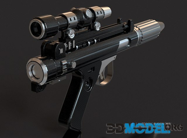 3d Model – Star Wars - A280c Blaster – Printable