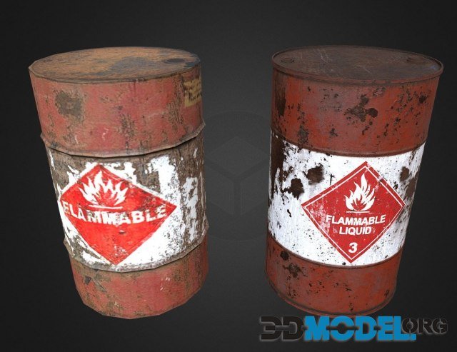 Half-Life 2 Remake. Explosive Oil Drum PBR
