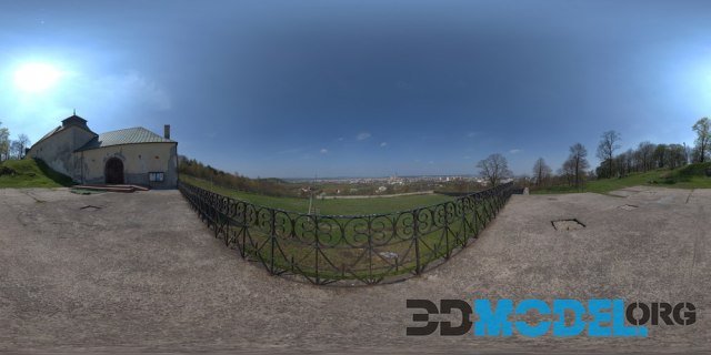 European countryside, sun (HDR panorama)