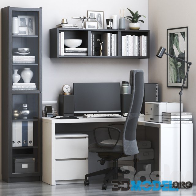 IKEA Office Workplace 59 with MALM table