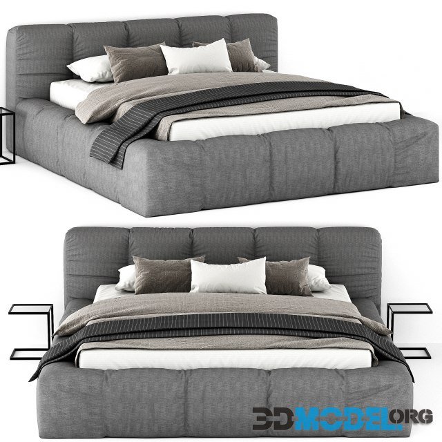 Italia Bed 01 (with table, blanket, pillows)