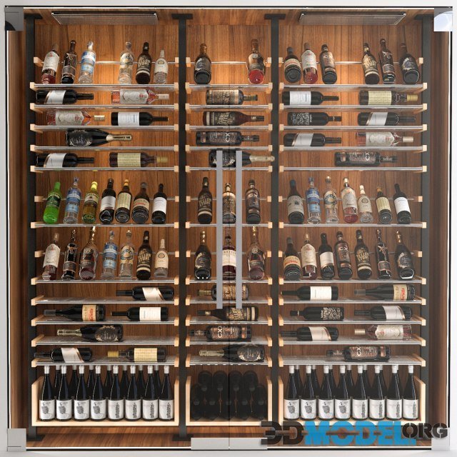 JC Wine Cabinet 6 with alcohol