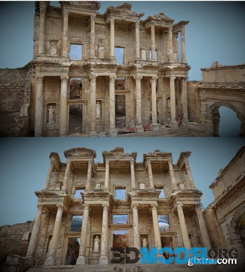 Library of Celsus - Crowdsourced photogrammetry PBR
