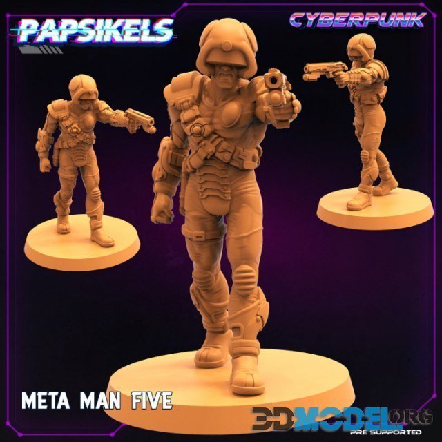 Meta Man Five – Printable