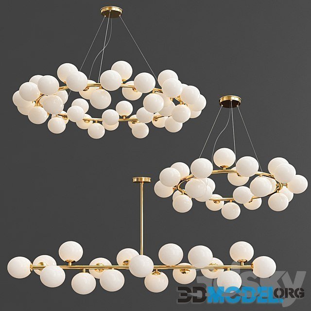 Mimosa Chandelier Collection (by Woo Lighting and Loft-concept)