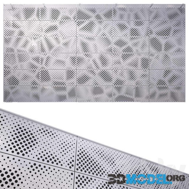 Perforated Metal Panel N2 for decorations