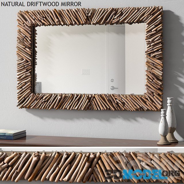 NATURAL DRIFTWOOD MIRROR by Pottery Barn