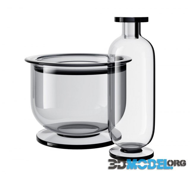 Puck Ice Bucket and Decanter by Tom Dixon
