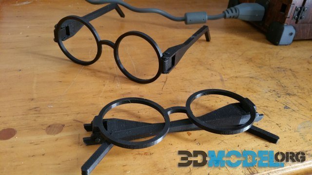 Scalable Harry Potter Glasses with Hinges – Printable