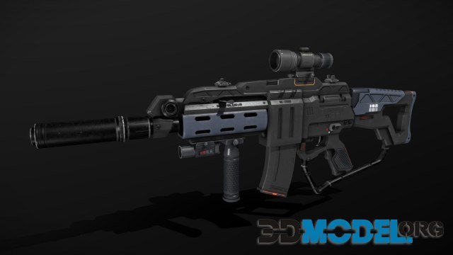 Scifi Rifle MAK223 PBR