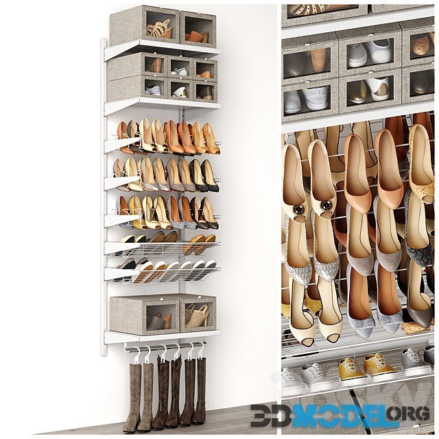 Shoe Rack in a Shoe Cabinet (for wardrobe)