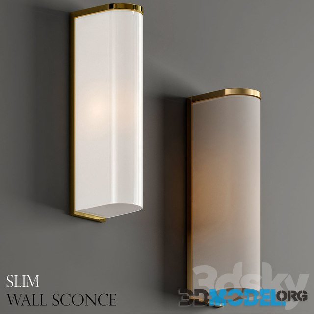 Slim wall lamp