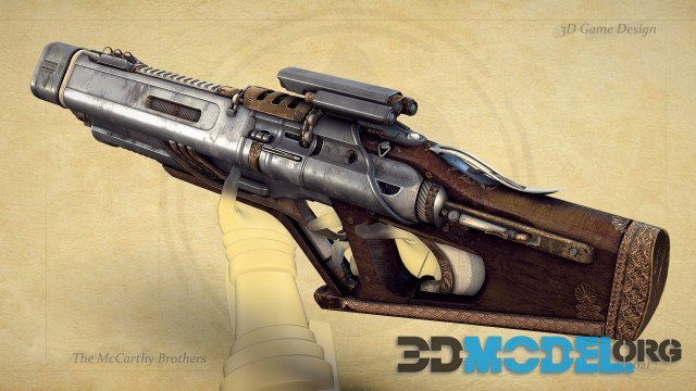 Steampunk Tri-Shot Assault Rifle PBR