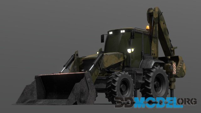 Tractor Excavator Model 01 (Military version) PBR