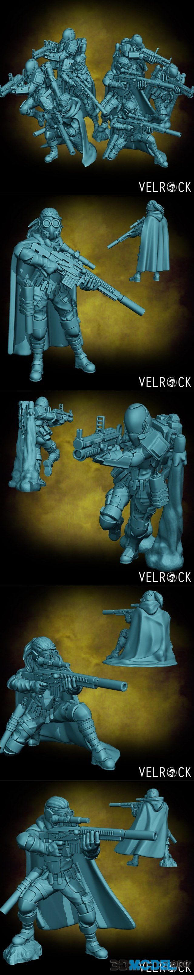 Velrock Art - Tempest Guardsmen Spec Ops Unit – Printable