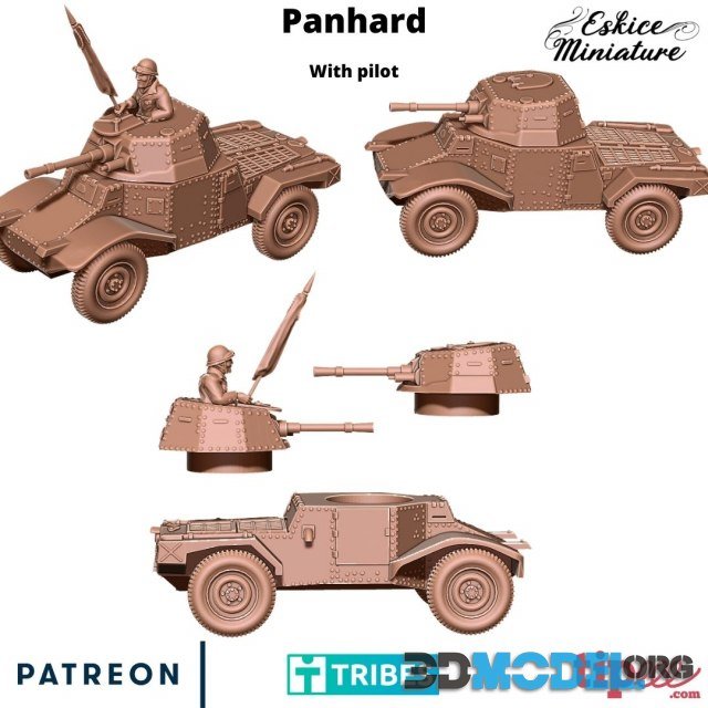 Panhard With Pilot (Printable)