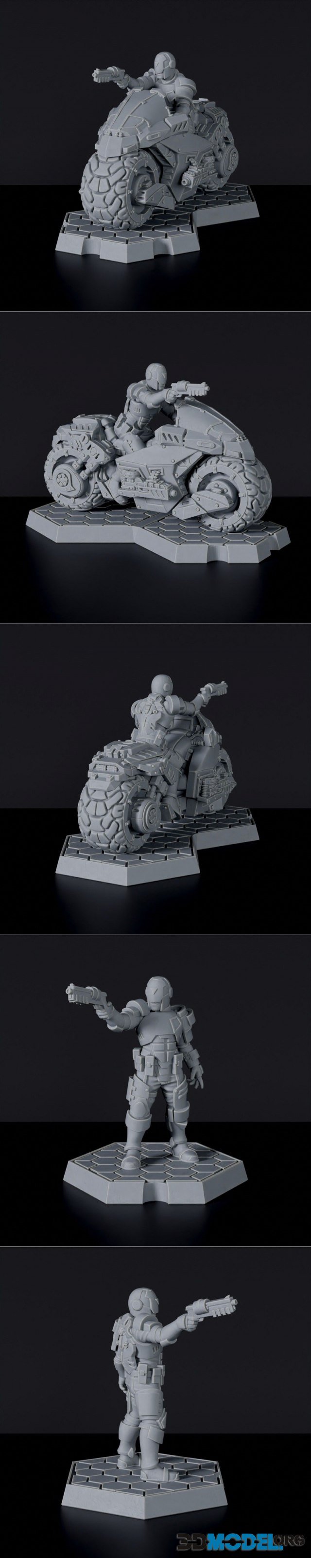 3D Model – Jesse on Bike – Printable